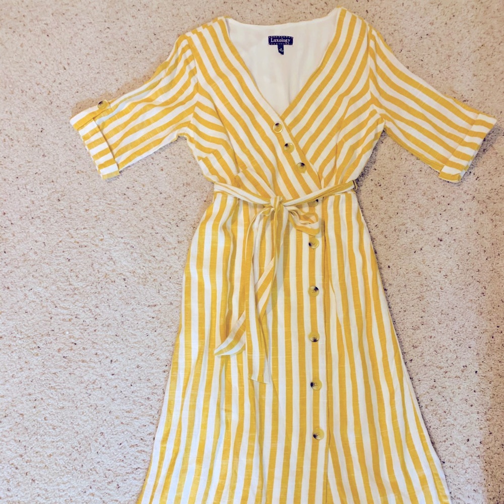 Yellow Flow Spring Dress